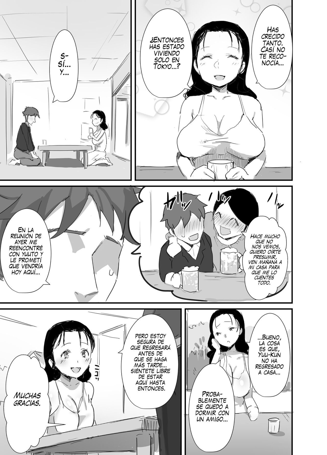 [Dynamic Mom (Onodera, Uni18)] Natsu to Oba-san 3  Verano con una Mujer Mayor 3 [Spanish] [Digital]