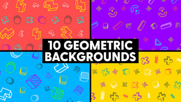 Geometric Backgrounds - VideoHive 46352915