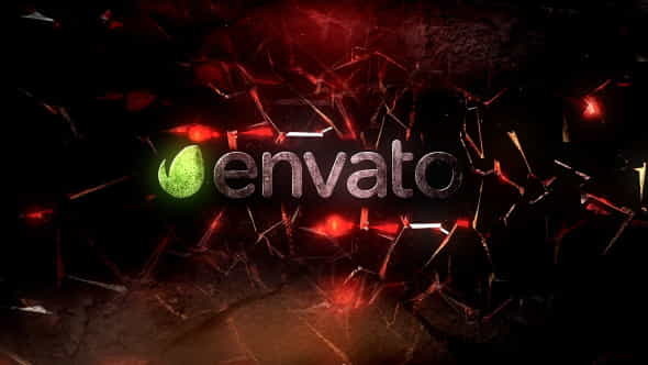 Fire in Crack Logo - VideoHive 9543101