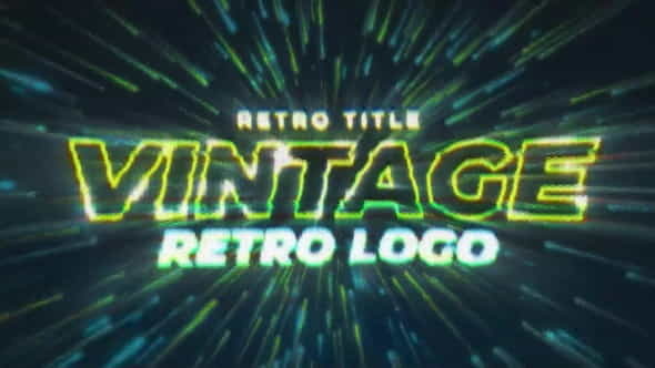 Vintage Video Game Title - VideoHive 36364386