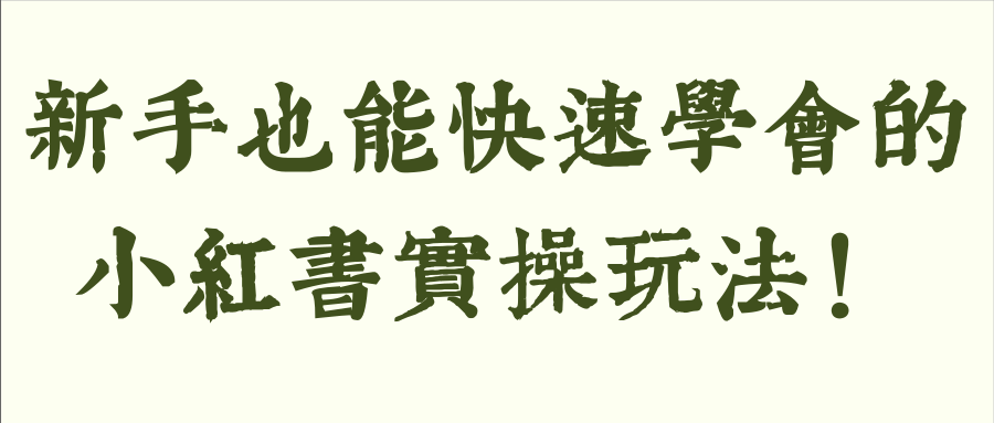 新手也能快速学会的小红书实操玩法！