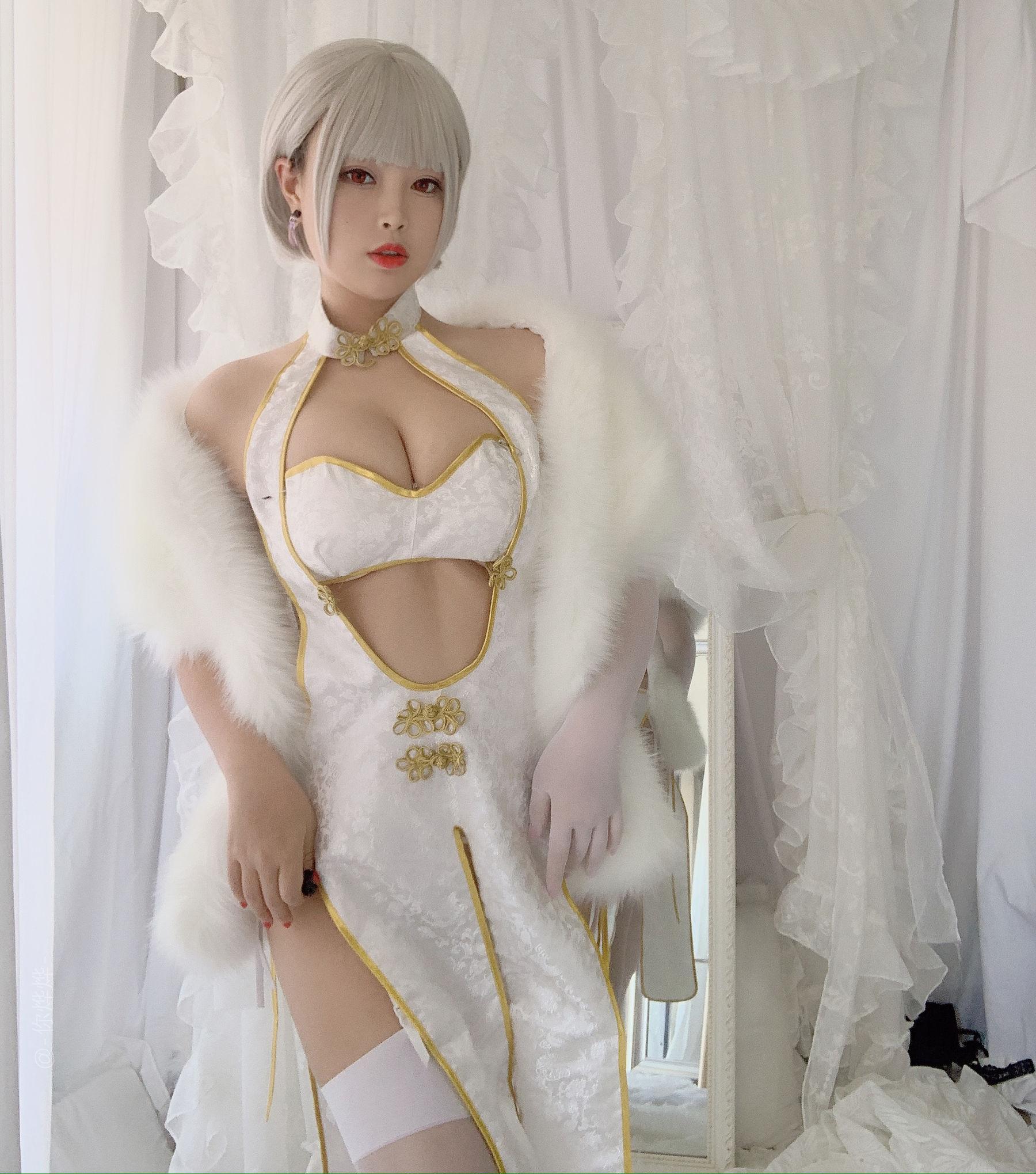 [美女Coser] -白烨- 《白旗袍》 写真集(39)