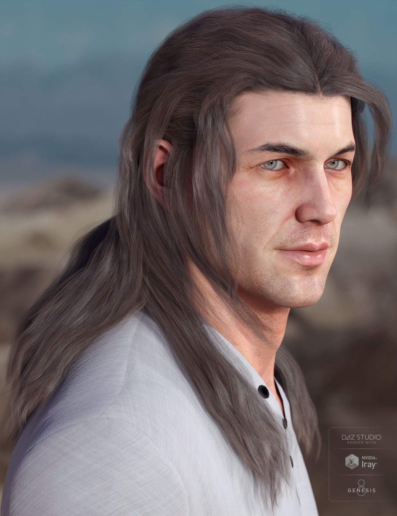 Orson Hair for Genesis 3 & 8 Male(s)