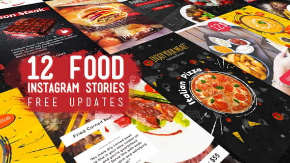 Food Instagram Stories Pack - VideoHive 23022716