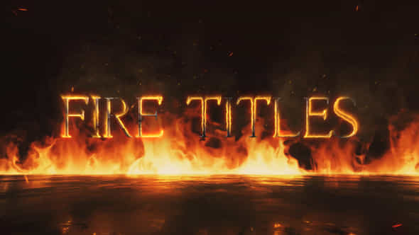 Fire Titles Mogrt - VideoHive 23020055