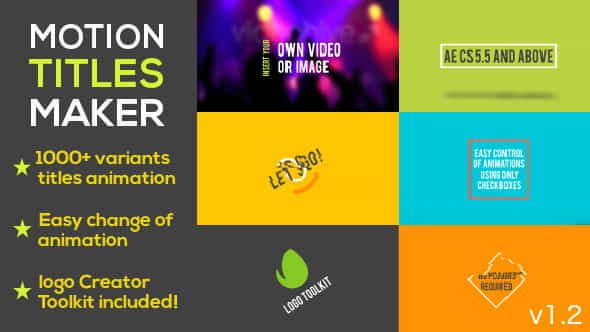 Motion Titles Maker - VideoHive 13679673