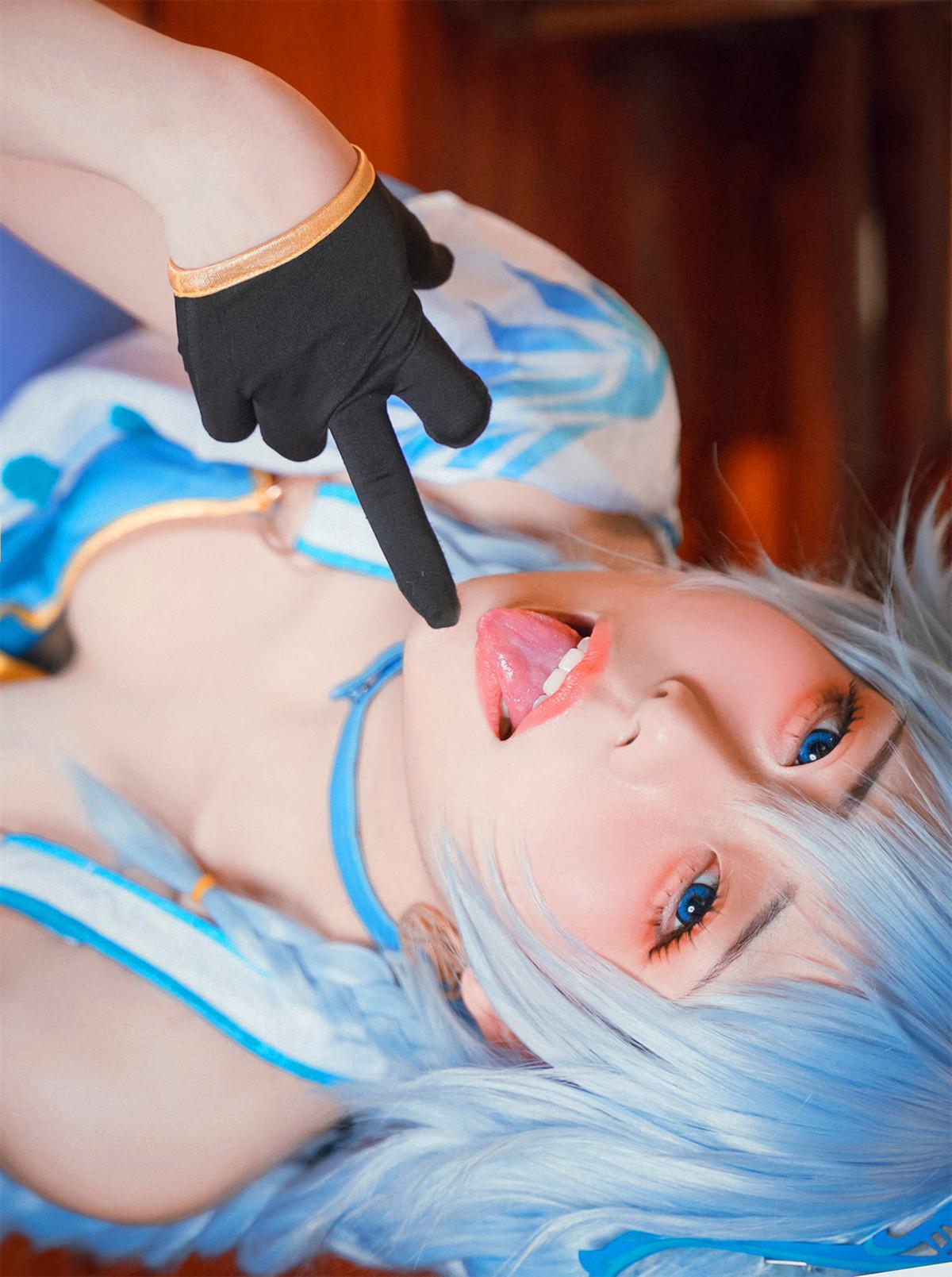 Cosplay 虎森森 少女前线 翠雀媚(26)