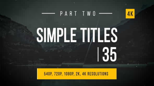 Simple TitlesLower Thirds - VideoHive 14914390