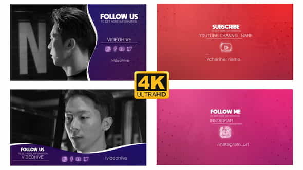 Social Outro - Follow Pack - VideoHive 24994926
