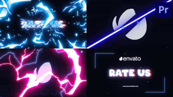 Energy Glitch Logo For Premiere Pro - VideoHive 53644436