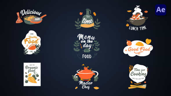 Cooking titles [After - VideoHive 44241963