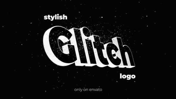 Stylish Glitch Logo - VideoHive 42258975