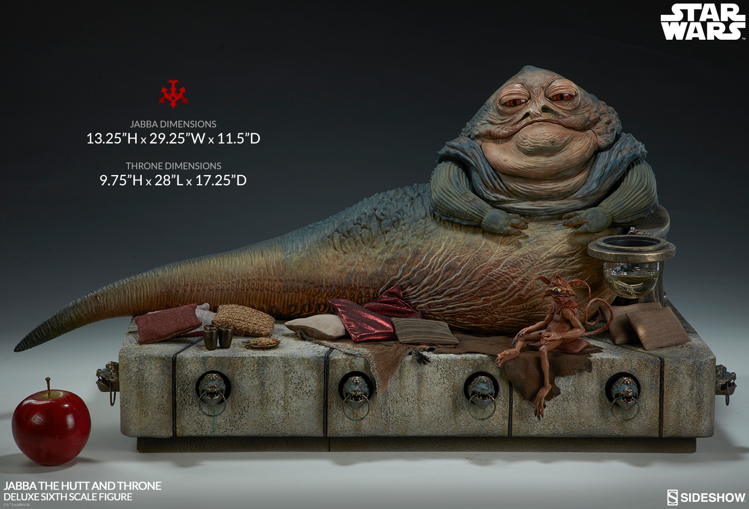 Star Wars Episode VI : Jabba the Hutt and throne - Deluxe Figure (Sideshow) GNU66PUX_o