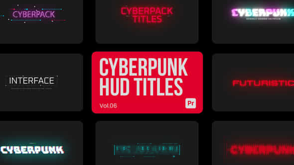 Cyberpunk HUD Titles - VideoHive 45587376