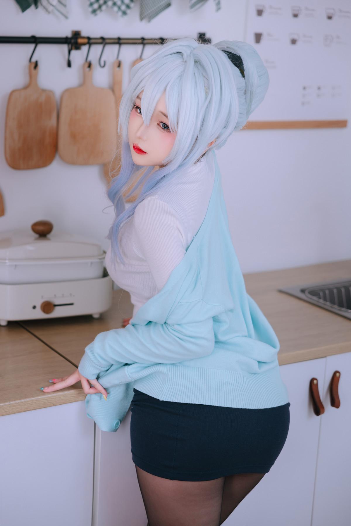 Cosplay Rinaijiao日奈娇 未亡人雪女 Set.03(8)