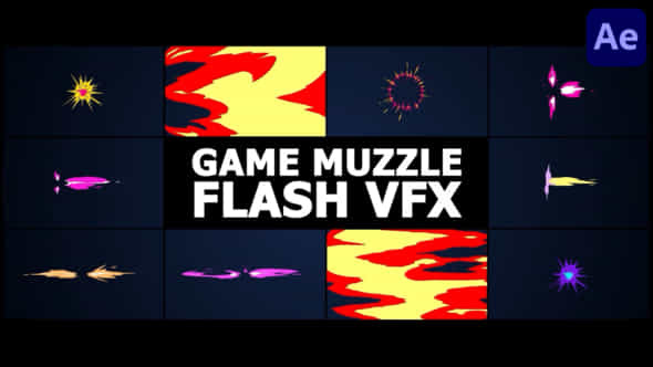 Game Vfx Muzzle Flash After Effects - VideoHive 50928842