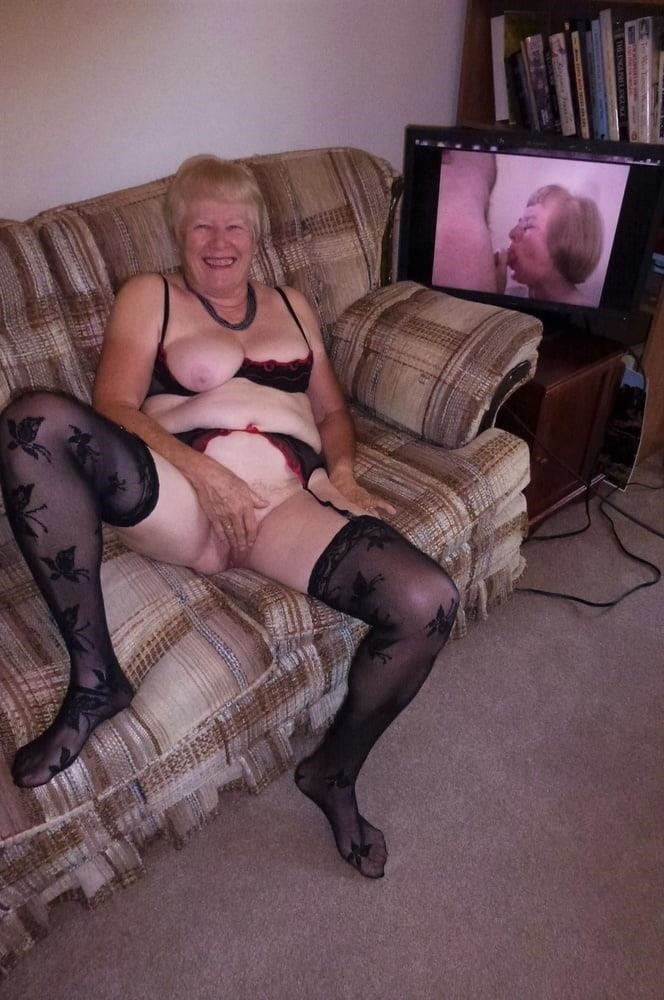 Very old grannies in stockings-3705