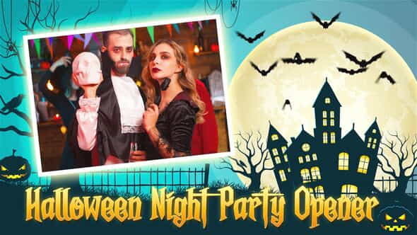 Halloween Night Party Opener - VideoHive 34044276