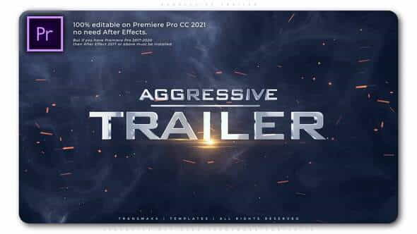 Aggressive Trailer - VideoHive 34703009