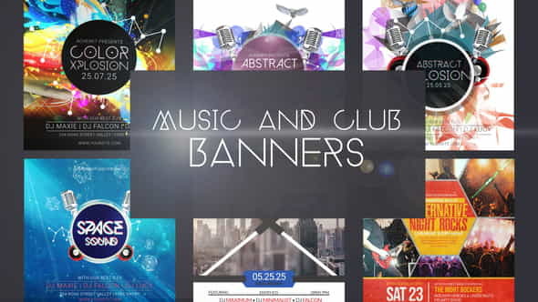 MusicClub Event Banner - VideoHive 31733631