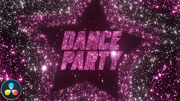 Dance Party Invitation Opener Davinci Resolve - VideoHive 53862704