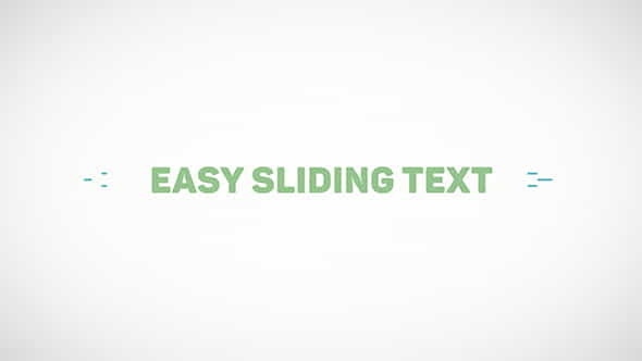 Easy Sliding Text - VideoHive 20526604