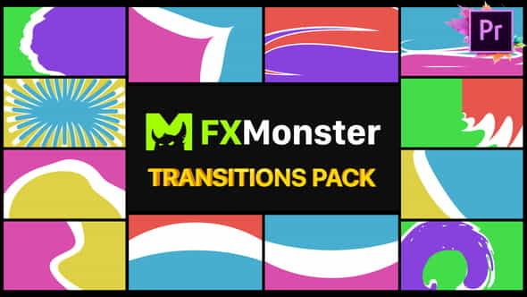 Colorful Transitions Pack | Premiere - VideoHive 26723323
