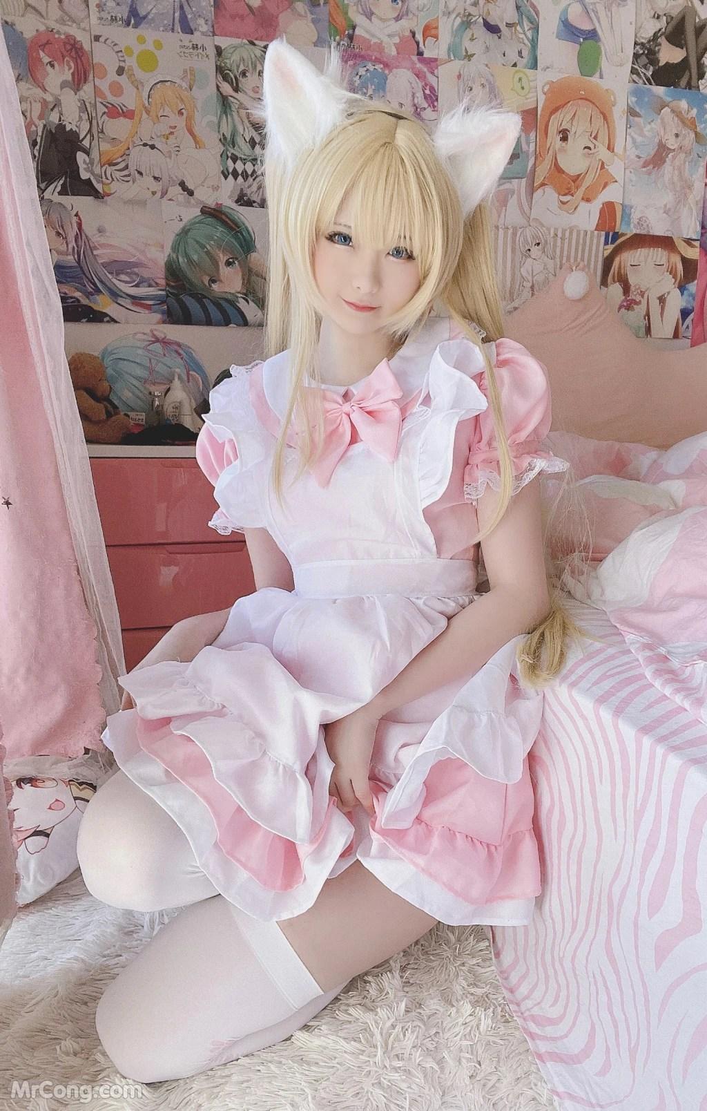 Coser@习呆呆: 猫耳女仆 Necomimi Maid Servant (50 photos)(19)