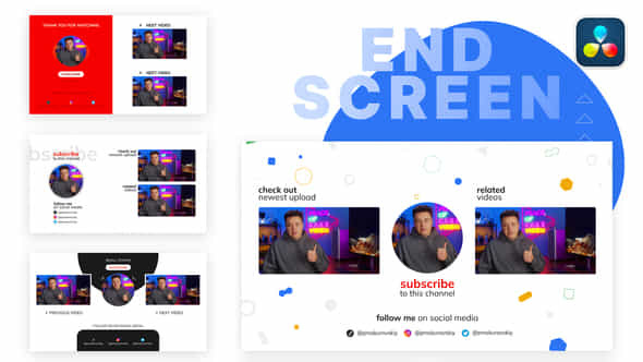 YouTube End Screens - VideoHive 43437191