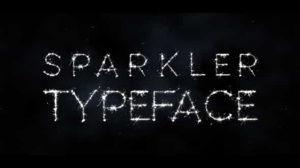 Sparkler Typeface | After Effects - VideoHive 34933538