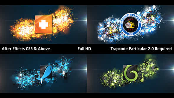 Glowing Particle Logo - VideoHive 12135641