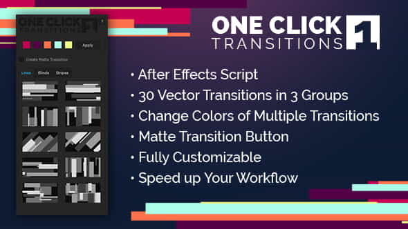 One Click Transitions Vol.1 - VideoHive 19752559