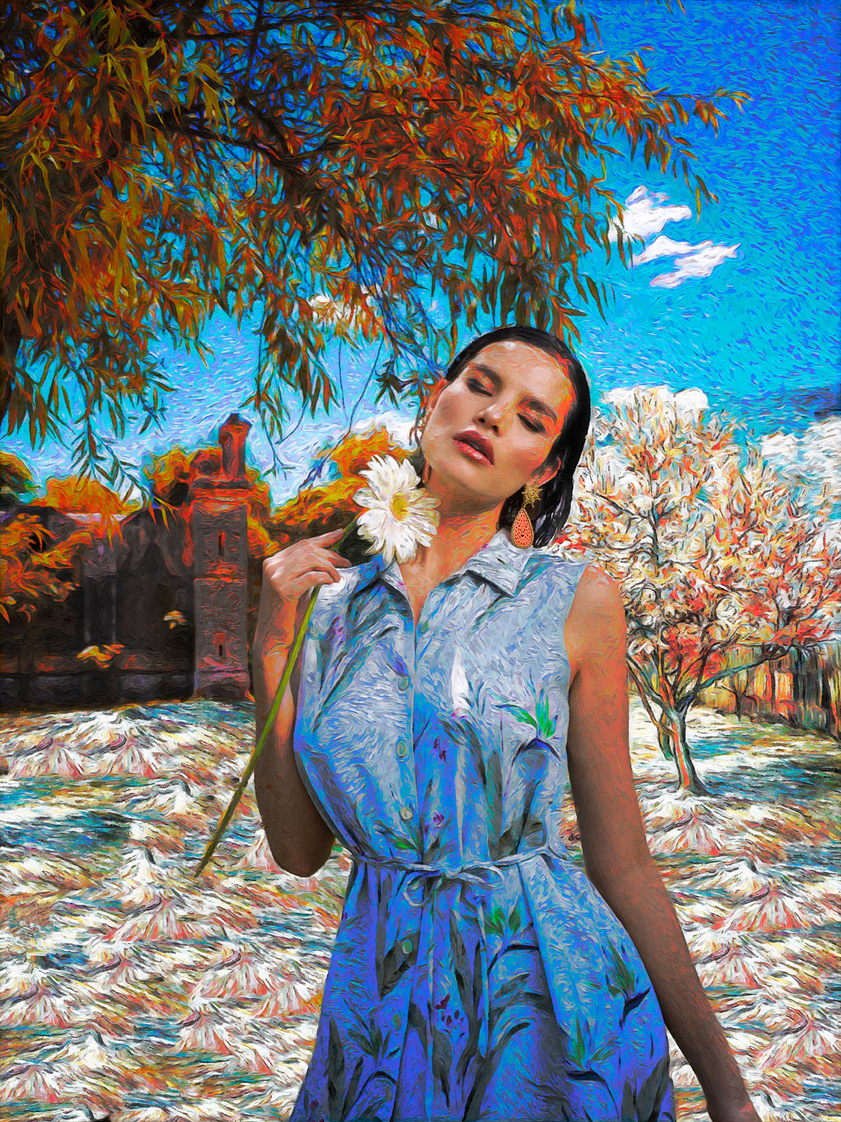 Nohemi Hermosillo by Jvdas Berra / Regina Castillo Jewels 2020 - Van Gogh Реклама ювелирных изделий в стиле Ван Гога / фото 12
