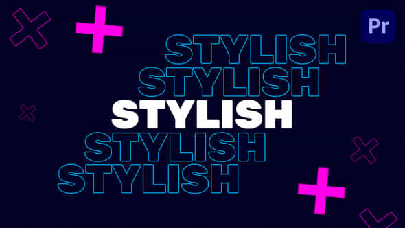 Stylish Typography Intro - VideoHive 39251040