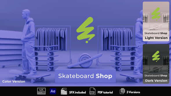 Skateboard Shop - VideoHive 54273266