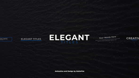 Elegant Titles - for Premiere - VideoHive 22445141