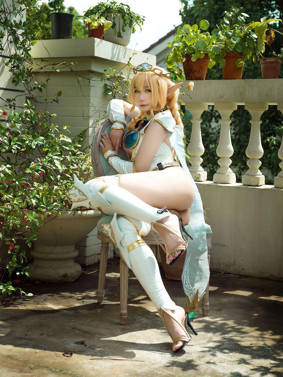 [福利女神cosplay] 麻花麻花酱 - 精灵村 妩媚套图(16)