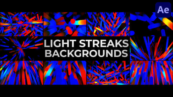 Light Streaks Backgrounds - VideoHive 45856449
