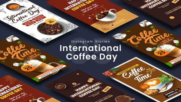 International Coffee Day Instagram Stories - VideoHive 33611828