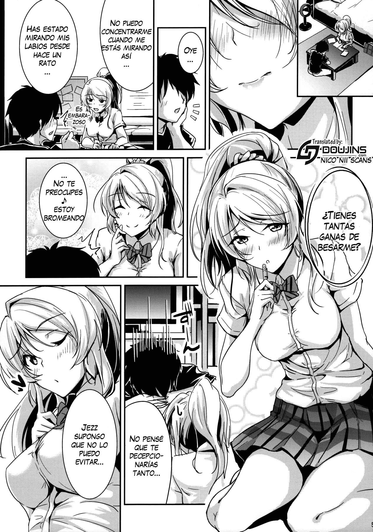 (C90) [Nuno no Ie (Moonlight)] kiss me ellie (Love Live!) [Spanish] [Nico Nii Scans]