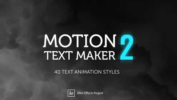 Motion Text Maker - VideoHive 35846444