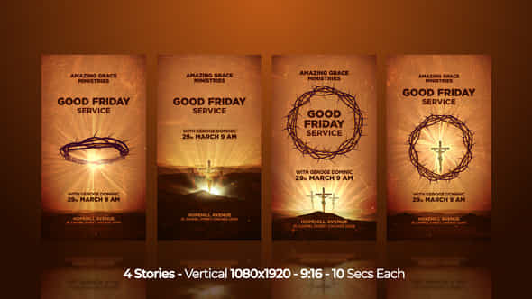 Easter Worship Good Friday Instagram Stories - VideoHive 51375180