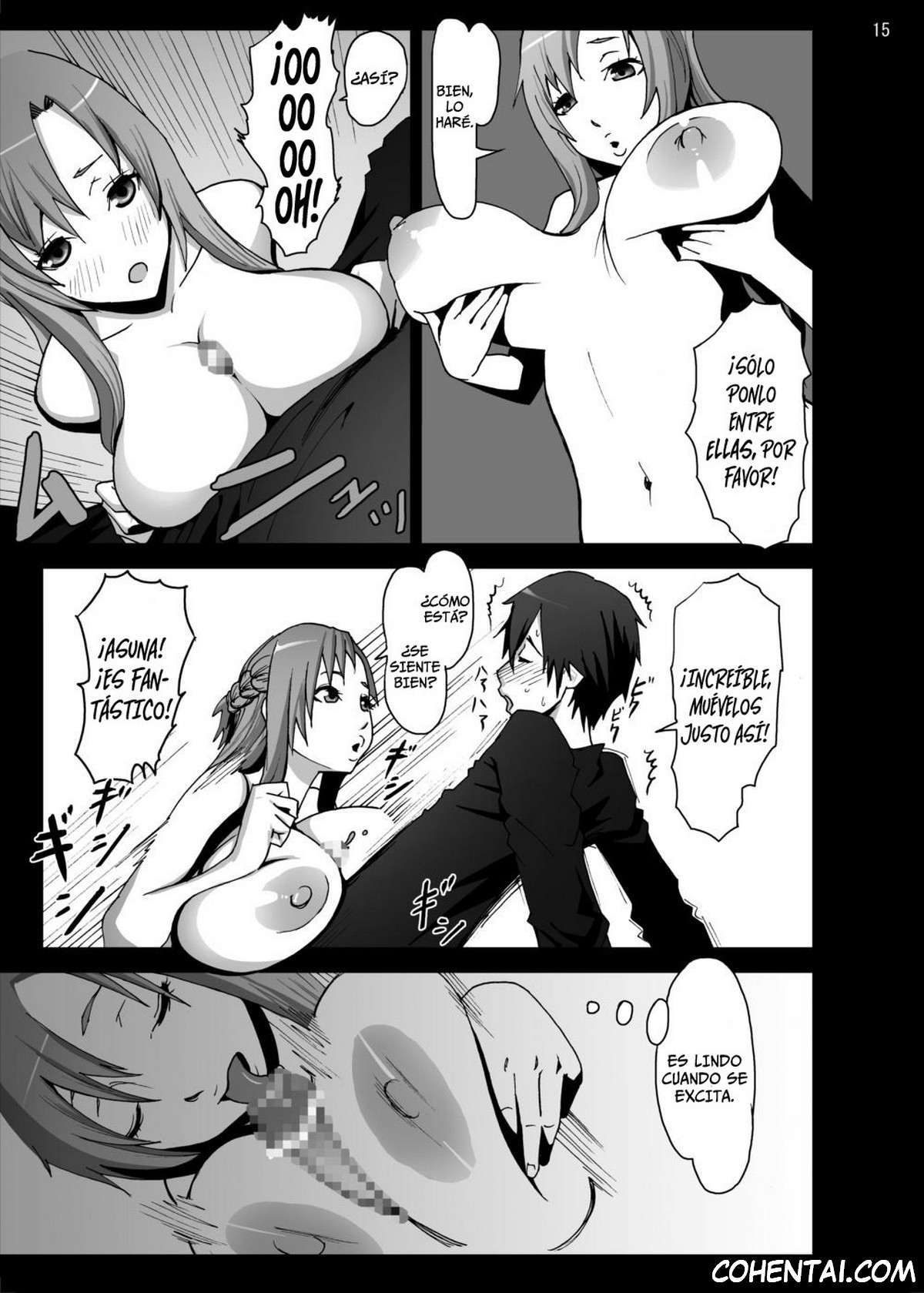 Asuna o Bakunyuni Shite Mita (Sword Art Online) xxx comics manga porno doujin hentai español sexo 