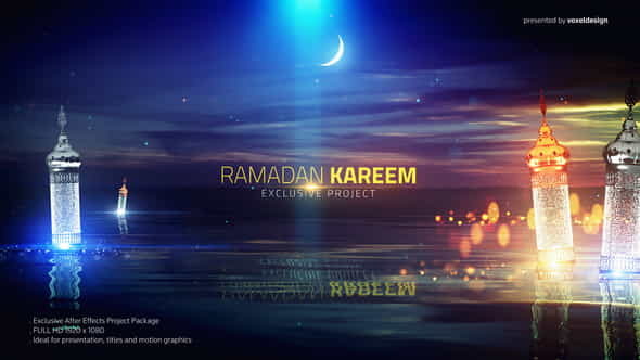 Ramadan Kareem Lake View Title - VideoHive 26488838