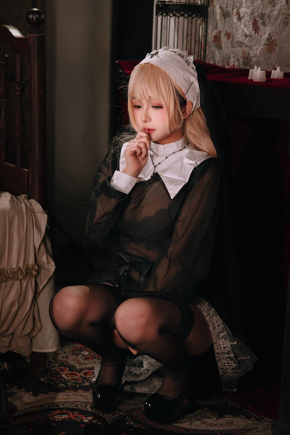 Cosplay Rinaijiao日奈娇 – 禁忌修女 Set.01(29)