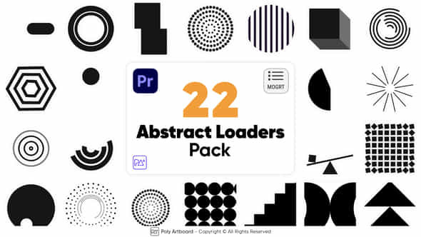 Abstract Loaders Pack - VideoHive 48676434