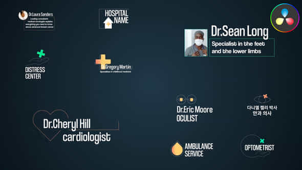 Medical Titles For Davinci Resolve - VideoHive 53930822