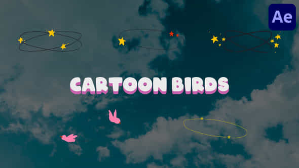 Circling Cartoon Birds For After Effects - VideoHive 50863753