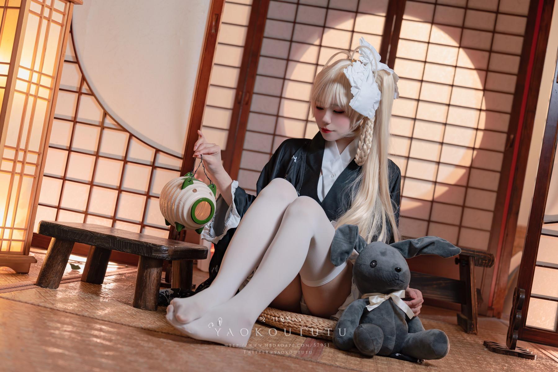 Cosplay 黏黏团子兔 六月T3专属特典 『穹妹浴衣』(3)