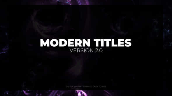 Modern Titles 2.0 - VideoHive 41918704